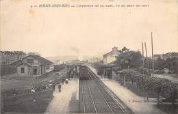 93-ROSNY-SOUS-BOIS- INTERIEUR  DE LA GARE, VUE DU HAUT DU PONT - Rosny Sous Bois