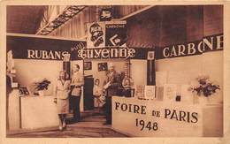 93-BAGNOLET- FOIRE DE PARIS 1948- RUBANS ET CARDONES ( GUYENNE ) ETABLISSEMENT L . DELPLANQUE ET Cie - Bagnolet
