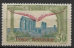 TUNISIE    -   Poste Aérienne  -  1920 .   Y&T N° 2 *.    Surcharge Rose - Posta Aerea