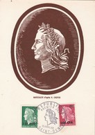 REUNION Carte Maximum Yvert 384  Et 385 Marianne De Cheffer 13/4/1969 - Covers & Documents