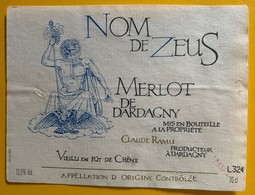 10885 -  Nom De Zeus Merlot Claude Ramu Dardagny Suisse Illustration Diakonoff - Art