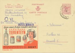 BELGIUM AMANDSBERG (SINT AMANDSBERG Now GENT) SC 1966 (Postal Stationery 2 F, PUBLIBEL 2110) - Otros & Sin Clasificación