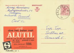 BELGIUM BALEGEM B (now Oosterzele) SC With Dots1963 (Postal Stationery 2 F, PUBLIBEL 1919) - Other & Unclassified