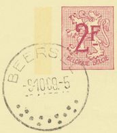BELGIUM BEERSEL Rare SC With 13 Dots (usual Postmarks With 7) 1969 (Postal Stationery 2 F, PUBLIBEL 2329FN) - Andere & Zonder Classificatie