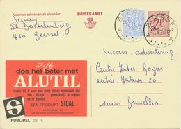 BELGIUM BEERSEL A SC With 7 Dots 1970 (Postal Stationery 2 F + 0,50 F, PUBLIBEL 2291 N.) - Autres & Non Classés