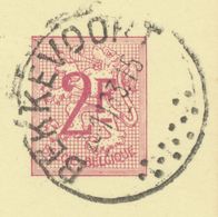BELGIUM BEKKEVOORT Rare SC With 13 Dots (usual Postmarks With 7) 1963 (Postal Stationery 2 F, PUBLIBEL 1981) - Sonstige & Ohne Zuordnung