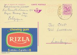 BELGIUM BEYNE-HEUSAY D SC With Dots 1974 (Postal Stationery 3,50 + 0,50 F, PUBLIBEL 2577 F) - Sonstige & Ohne Zuordnung