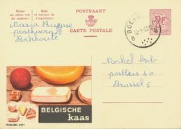 BELGIUM BOEKHOUTE B (now Assenede) SC With Dots 1967 (Postal Stationery 2 F, PUBLIBEL 2071) - Autres & Non Classés