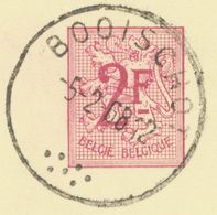 BELGIUM BOOISCHOT (now Heist-op-den-Berg) SC With Dots 1968 (Postal Stationery 2 F, PUBLIBEL 2237 V.) - Autres & Non Classés