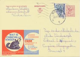 BELGIUM BOOM A 1 SC Also Machine Cancel 1968 (Postal Stationery 2 F + 0,50 F – Stamp Damaged, PUBLIBEL 2378 N) - Andere & Zonder Classificatie