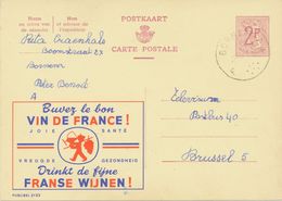 BELGIUM BORNEM F SC With Dots 1966 (Postal Stationery 2 F, PUBLIBEL 2123) - Autres & Non Classés