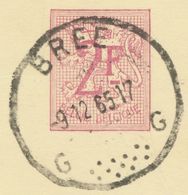 BELGIUM BREE G Rare SC With Unusual 13 Dots 1965 (Postal Stationery 2 F, PUBLIBEL 2088) - Other & Unclassified