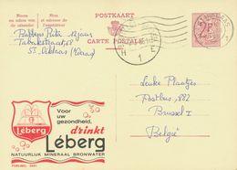 BELGIUM BRUXELLES-BRUSSEL H E 1 Rare SC, Also Machine Postmark SINT NIKLAAS 1965 (Postal Stationery 2 F, PUBLIBEL 2051) - Other & Unclassified