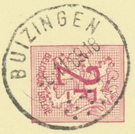 BELGIUM BUIZINGEN (now Halle) Rare SC With Unusual 13 Dots 1969 (Postal Stationery 2 F, PUBLIBEL 2281 FN) - Autres & Non Classés