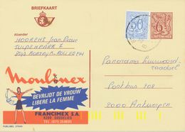 BELGIUM ROLLEGEM B (Kortrijk) 1982 Postal Stationery 6 F +0.50 F, PUBLIBEL 2724N Postal Automation Luminous Yellow Code - Andere & Zonder Classificatie