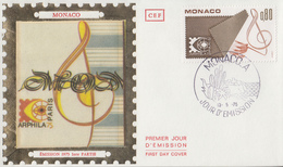 Enveloppe  FDC  1er  Jour   MONACO    Exposition  Philatélique   ARPHILA   1975 - Esposizioni Filateliche