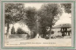 CPA - MONCOUTANT (79) - Aspect De L'avenue De La Gare En 1904 - Moncoutant