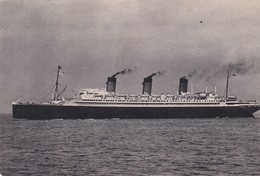 CPSM 10X15  Cie Gale Transatlantique " S.S. ILE DE FRANCE " Ligne Le Havre - Angleterre - New York - Dampfer