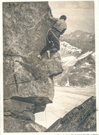 Engadin -  In Luftiger Höhe über Dem Gletscher         Ca. 1940 - Klimmen