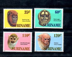 SURINAME, 1987,  PRIMATES, 4v. MNH** - Chimpancés