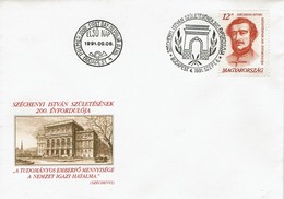 Ungarn Hungary 1991 - István Széchenyi - MiNr 4161 FDC - Storia Postale