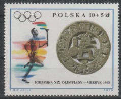 1968 MEXICO CITY OLYMPIC MNH MINIATURE SHEET  FROM POLAND - Summer 1968: Mexico City