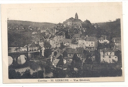 32. UZERCHE . VUE GENERALE . CARTE ECRITE AU VERSO - Uzerche