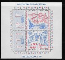 SAINT PIERRE ET MIQUELON  ( SPM - 236 )  1989  N° YVERT ET TELLIER  N° 3  N** - Blokken & Velletjes