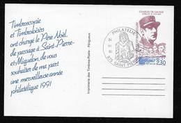 SAINT PIERRE ET MIQUELON  ( SPM - 245 )  1990  N° YVERT ET TELLIER  N° 30CPa - Postal Stationery