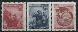 1949 Jugoslavia, Posta Aerea Ann. Fondazione  Macedonia, Serie Completa Nuova (**) - Airmail