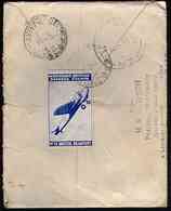 AUSTRALIA - NEW ZEALAND 1941 REGISTERED COVER MIXED FRANKING AIRCRAFT CINDERELLA - Werbemarken, Vignetten