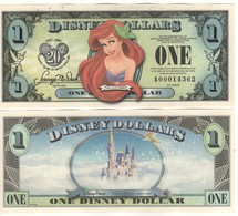 USA   DISNEY $ 1  ARIEL The LITTLE MERMAID   Serie A  2007     GENUINE - Sets & Sammlungen