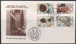 Northern Cyprus (Turkish) - 1992 (FDC) Turkish-Cypriot Dishes-Cuisine Chypriote-Turque - Usados