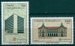 Turquie - 1990 - Yt 2634/2635 - Europa - Bâtiments Postaux - ** - Ongebruikt