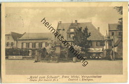 Oestrich - Hotel Zum Schwan - Franz Winkel - Verlag J. B. Schäfer Wiesbaden - Oestrich-Winkel