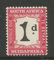 South Africa - 1927 Postage Due 1d  MLH *   SG D18  Sc J18 - Portomarken