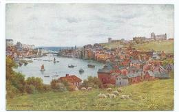 Yorkshire    Postcard  Artist Signed A.r.quinton Salmon 2031   Whitby Harbour Unused - Whitby