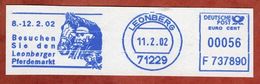 Ausschnitt, Francotyp-Postalia F737890, Leonberger Pferdemarkt, 56 C, Leonberg 2002 (76111) - Marcofilia - EMA ( Maquina De Huellas A Franquear)
