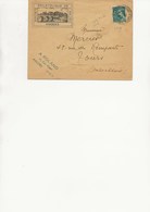 LETTRE AFFRANCHIE N° 414 B - VERT TURQUOISE -SEUL SUR LETTRE -CAD ANGERS- COTE :23 € 1942 - 1921-1960: Modern Period