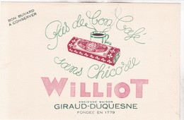 BUVARD CHICOREE WILLIOT - Alimentaire