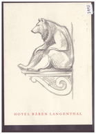 CARTE MODERNE - LANGENTHAL - HOTEL BÄREN - TB - Langenthal