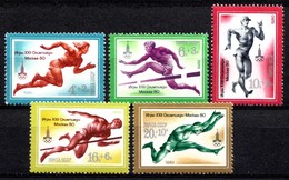 URSS 1980 Mi.nr: 4921-4925 Olympische Sommerspiele, Moskau  Neuf Sans Charniere /Mint / Postfris - Nuovi