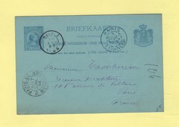 Pays Bas - Heerle - 16 Avril 1894 - Destination France - Paris Etranger - Cartas & Documentos