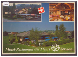 CARTE MODERNE - SERVION - MOTEL RESTAURANT DES FLEURS - TB - Servion