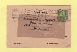 Autriche - Entier Postal Timbre Sur Commande Tablettes De Marienbad - 1909 - Destination France - Other & Unclassified