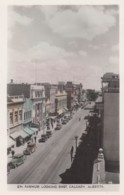 Calgary Alberta Canada, 8th Avenue Looking East, C1930s/40s Vintage Real Photo Postcard - Calgary