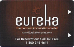 Eureka Casino - Mesquite NV - Hotel Room Key Card - Hotel Keycards