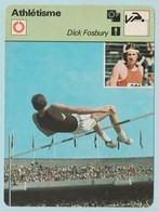 Athlétisme/Atletica/Athletics Trading Card/ Fiche Photo - Dick Fosbury ( US ) , 16x12cm, 1977 Ed. Rencontre,Lausanne - Leichtathletik