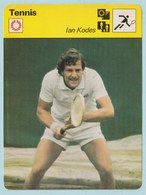 Delcampe - Tennis - Trading Card/ Fiche Photo - Jan Kodes ( Tech ) , 16x12cm, 1977 Ed. Rencontre,Lausanne - Tennis