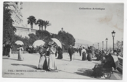 MONTE CARLO - N° 744 - LES TERRASSES AVEC PERSONNAGES - CPA NON VOYAGEE - Terraces